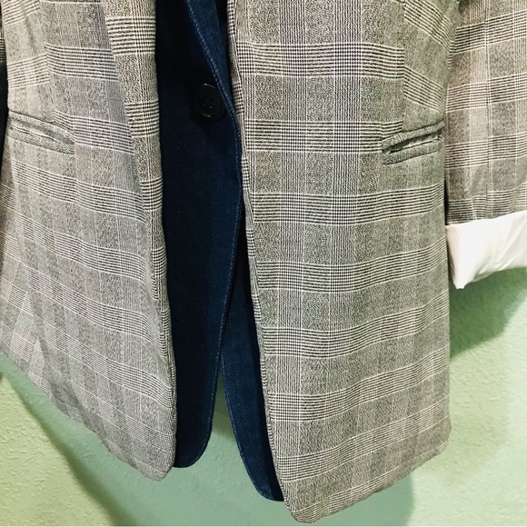 Kenneth Cole Denim Lapel Glen Plaid Blazer Sz US S - Picture 6 of 17